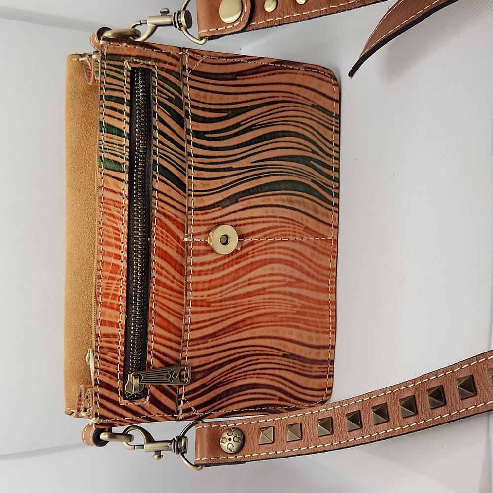 Patricia Nash Wavy Striped Hermosa Square Flap Small Crossbody P16964 - Picture 8 of 16
